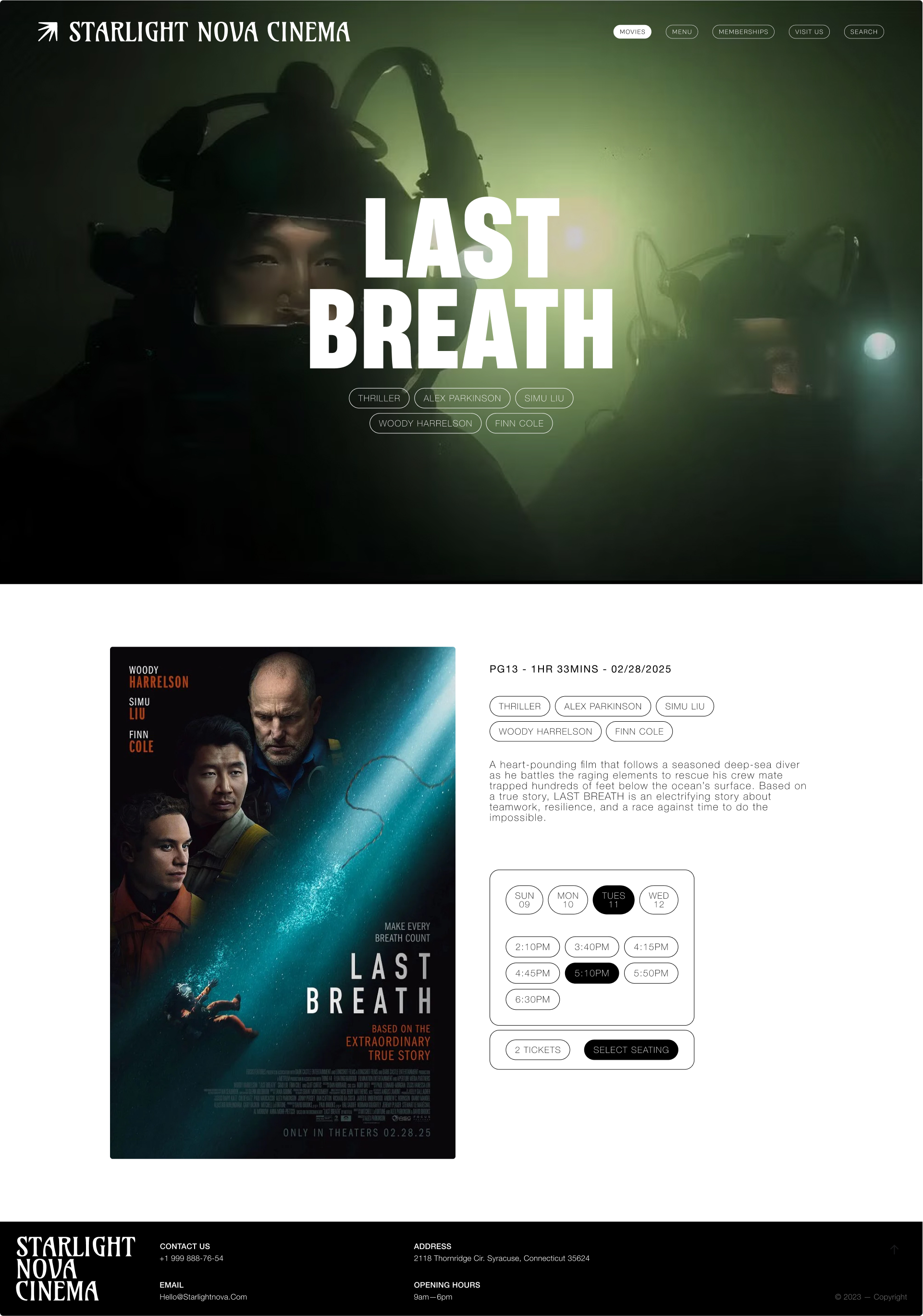 Specific Movie Page - Desktop